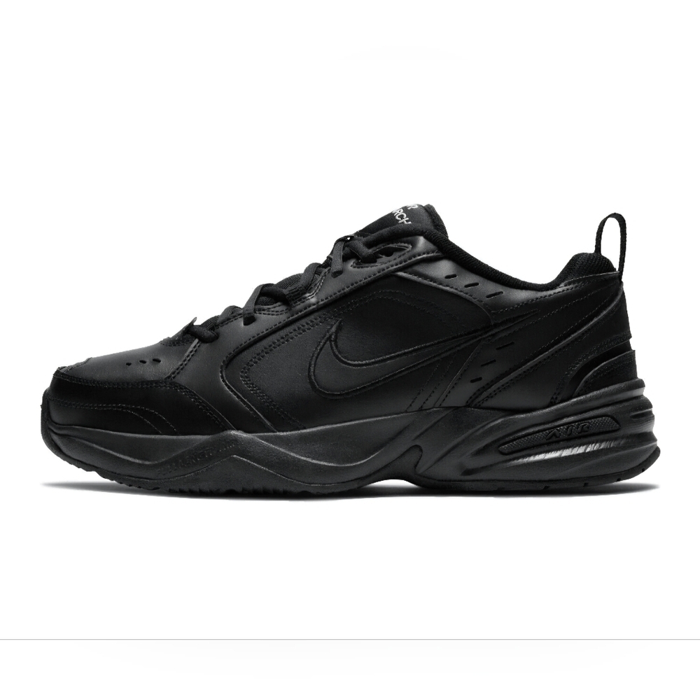 Nike AIR MONARCH IV Men Black 001 Walking Shoe Sneaker WIDE WIDTH 4E US Size 11 - Picture 4 of 6
